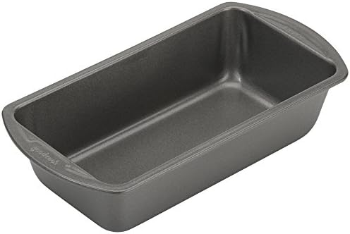 GoodCook Nonstick Loaf Pan Heavy-Duty Steel Bakeware with Easy-Clean Non-Stick Coating, Oven & Dishwasher Safe Pan for Meatloaf Breads Cakes Brownies Lasagnas Casseroles & More, 8 x 4-Inch, Gray