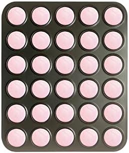 Fox Run Mini Macaron Baking Pan, 30 Small Cup Non-Stick Macaron Cookie Pan
