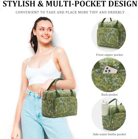 MEXS Insulated Lunch Bag for Women Men Large Reusable Lunch Box Adult Leakproof Portable Cooler Tote Bags for Work Picnic