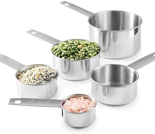 Laxinis World Stainless Steel Measuring Cups and Spoons Set, 10-Piece