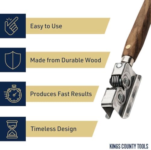 Kings County Tools Manual Handheld Knife Sharpener with Bubinga Handle