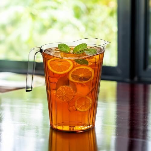 DecorRack 10 Pack 75 oz Polycarbonate Pitchers, Beverage Dispenser