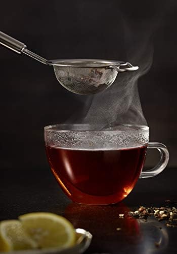 Rösle Stainless Steel Fine Mesh Tea Strainer, Round Handle, 3.2-inch