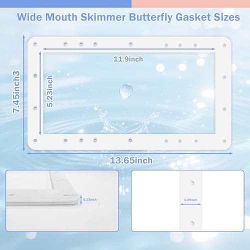 Wide Mouth Skimmer Butterfly Gasket Fits for Hayward Pool Skimmer Gaskets