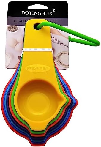Measuring Cups Set of 7, Assorted Colors