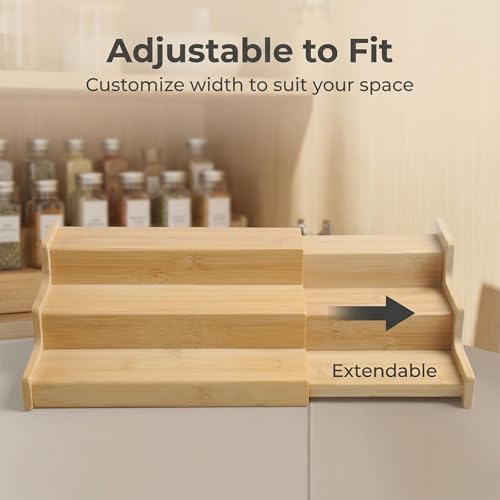 JinDoWin Spice Rack Organizer for Cabinets,Countertop & Pantries,2 Pack