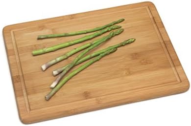 Lipper International Bamboo Wood Kitchen Cutting and Serving Board with Non-Slip Cork Backing, Large, 15-3/4" x 11-3/4" x 5/8"