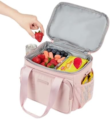 NISHEL Lunch Bag for Women, Insulated Lunch Box with Adjustable Strap