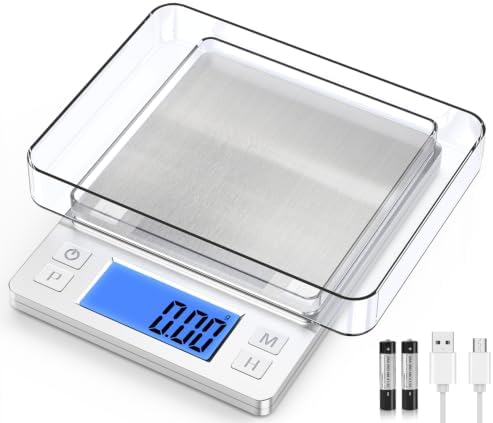 BOMATA 0.01g Small Digital Gram Scale, Upgraded 1kg Jewelry Scale