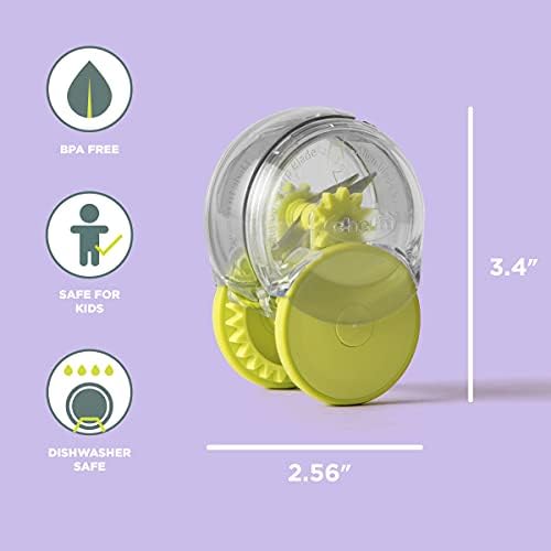 Chef'n GarlicZoom Garlic Chopper, Small, Arugula