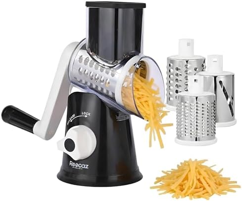 Rotary Cheese Grater Hand Crank - Cheese Shredder Hand Crank with Handle