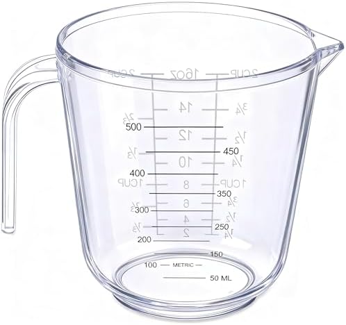 DOTINGHUX Measuring Cup, 2 Cup, Clear