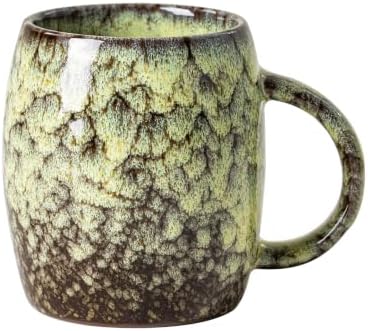 Golden Honey Ceramic Mug, 14oz Reactive Glaze Mug, Cheer Up Gift for Her