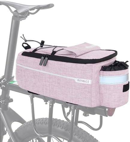 RAYMACE Bike Rear Rack Bag, Bike Trunk Cooler Bag