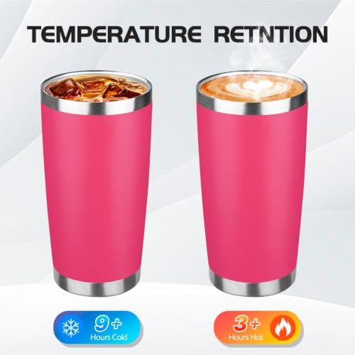StarSpeed 4 Pack 20oz Stainless Steel Travel Coffee Tumbler,Fruit Pastel