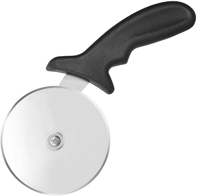 Pizza Cutter Wheel, Stainless Steel Slicer, 9.33-Inch Super heavy 173g, Sharp funny Classic Cutters, Kitchen Gadget with finger guard protects, For Pizza Lovers for easy dishwasher cleaning
