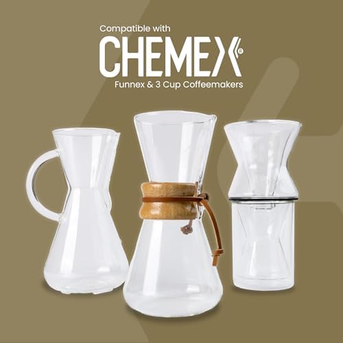 Chemex Filter - Natural Half Moon - 100 CT - FP-2N