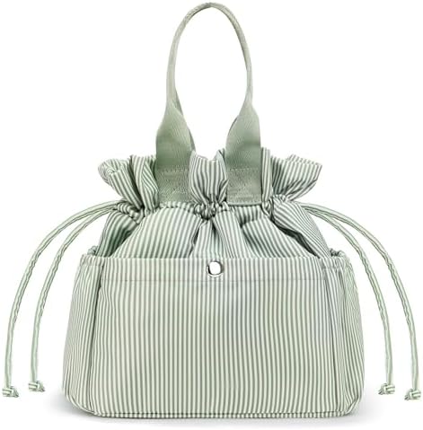 Yarnic Lunch Bag Women Insulated Lunch Box with Water Bottle Holder