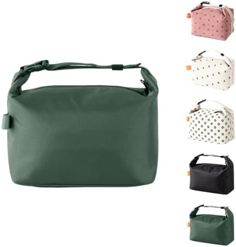 SUOXU Insulated Lunch Bag, Reusable Thermal Lunch Box Tote for Women & Men (Green)