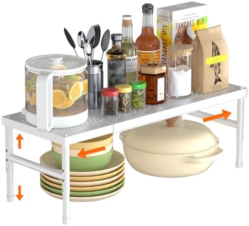Kitchen cabinet organizer shelf,Spice Racks,Counter Shelf for Cabinets