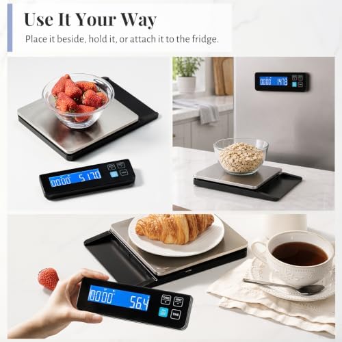 KitchenTour Digital Kitchen Scale 10kg/22lb ; Food Scale 0.1g Precision