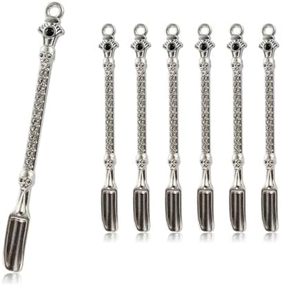 6-Pack Mini Spoons Metal Tiny Shovels 3-Inch Small Medicine Spoon