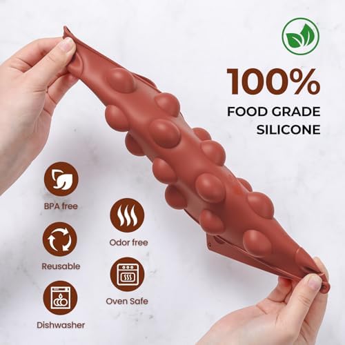 24 Holes Silicone Hot Chocolate Bomb Molds, 2 Packs Mini Semi Sphere Mold 1" Half Sphere Silicone Baking Molds for Making Chocolate, Cake, Jelly, Dome Mousse