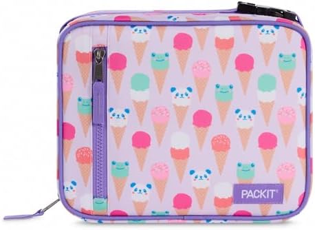 PackIt Freezable Classic Lunch Box, Ice Cream Critters