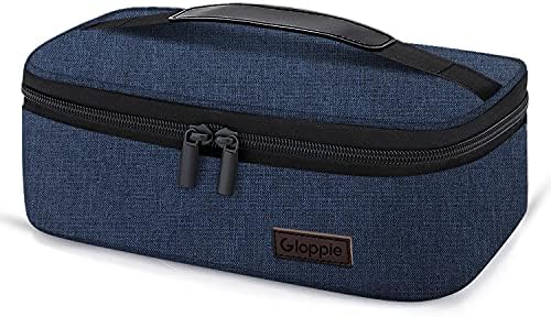 Gloppie Small Lunch Bag, Insulated Lunch Box for Adults & Kids, Cow Blue