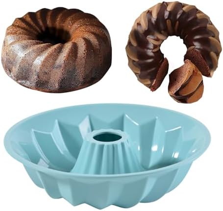 Silicone Cake Mold Flower Shaped - Non-Stick Pan, Reusable Flexible Baking Mold for Cakes Cupcakes Chocolate, Easy to Clean Pink Baking Supplies