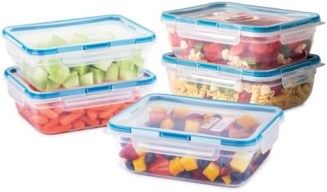 Snapware Plastic Total Solutions (5-Pack, 8.5 Cup) Food Storage Containers