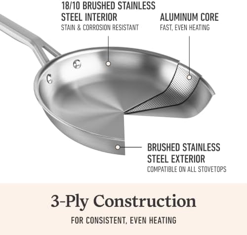Calphalon Stainless Steel 8-Inch and 10-Inch Fry Pan Set