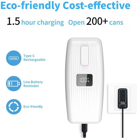 Electric Can Opener with LED Display, Can Opener Electric for Seniors