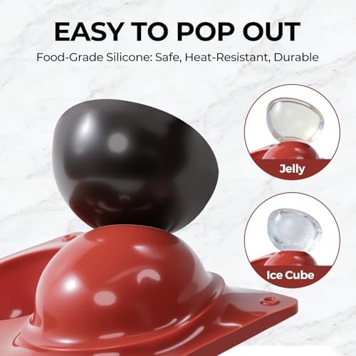 3 Packs Silicone Hot Chocolate Bomb Molds, 2.7" 1.6" 1" Semi Sphere Molds for Making Chocolate, Cake, Jelly, Dome Mousse (6/15/24 Cups)