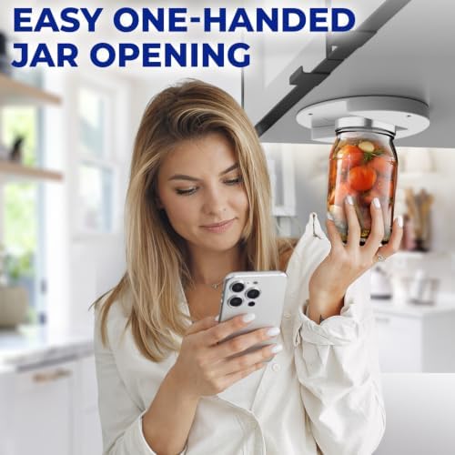Delfori Under Cabinet Lid Jar Opener for Seniors with Weak Hands