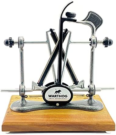 Warthog Elite A4 Knife Sharpener, Diamond Rods, Metal Frame, GM Grey