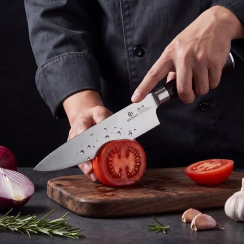 imarku 5PCS Kitchen Knife Set, Japanese Knife Set with Pakkawood Handle