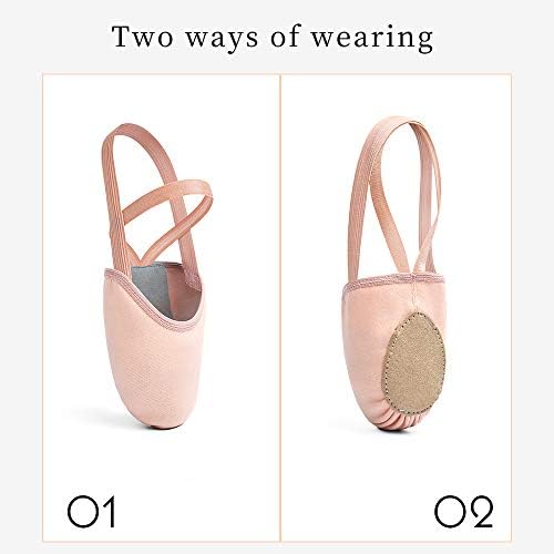 Stelle Half Soles Dance Shoes Women Canvas Lyrical Ballet Pirouette Turners