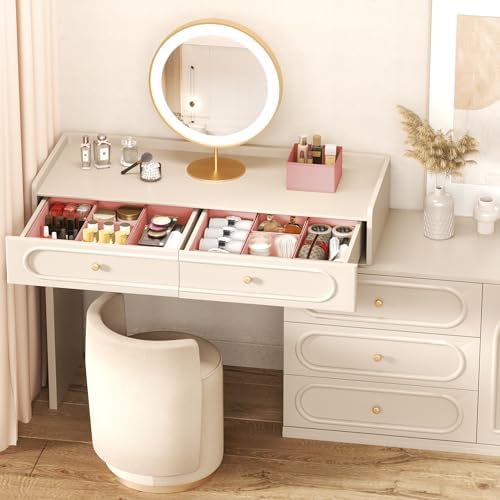 DIMJ Drawer Organizer Clothes Storage - 18 Pack Baby Dresser Organizer for Nursery, Foldable Drawer Dividers for Bedroom Closet Organization, Fabric Storage Bins for Socks, Underwears, Bras
