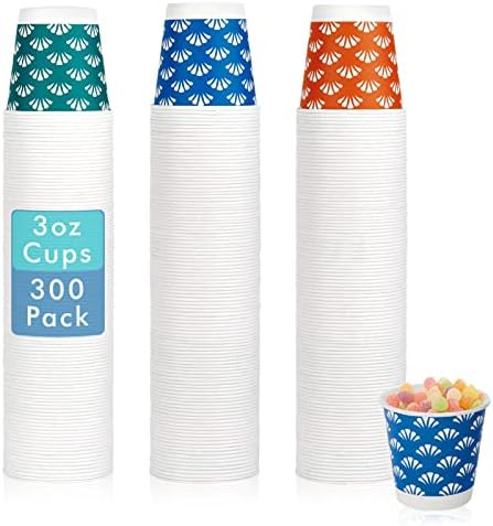 JollyPack 300 Pack 3 oz Disposable Bathroom Paper Cups