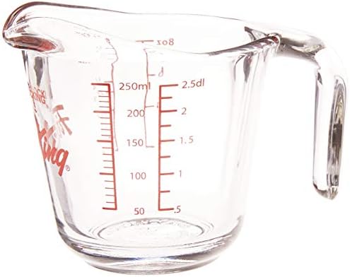 Anchor Hocking Fire-King Measuring Cup, Glass, 1-Cup