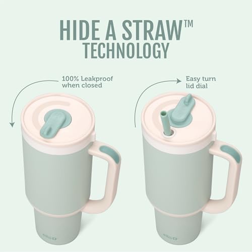 Ello Oasis 30oz Insulated Stainless Steel Tumbler with Straw, Full Bloom