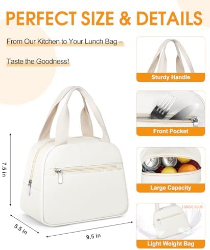 Lunch Bag, Small Insulated Lunch Box for Women Men
