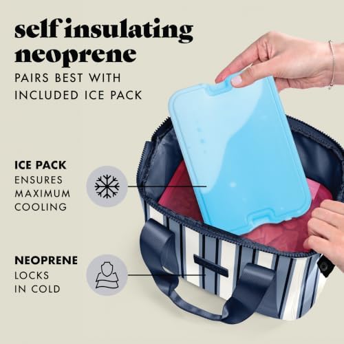 Fit & Fresh Remi Neoprene Lunch Bag for Women w/Ice Pack & Containers