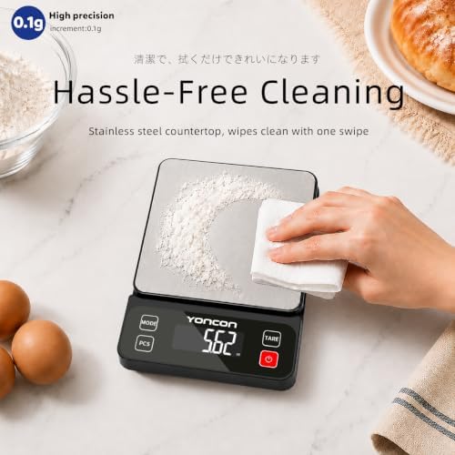 Digital Food Scale for Kitchen & Baking, 11lb/0.1g High Precision