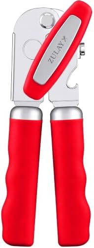 Zulay Kitchen Stainless Steel Swing Open Manual Can Opener Comfortable Grip