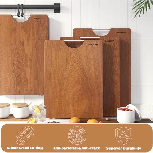 Brosisincorp Sapele Wood Cutting Board One Piece No Glue 15.74"L*11.81"W