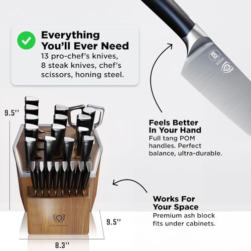 Dalstrong 24-Pc Knife Block Set - Forged German Steel