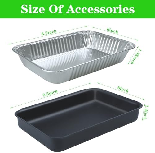 GARNETIN Grease Catch Pan for Weber Spirit & Genesis II Grills with Liners