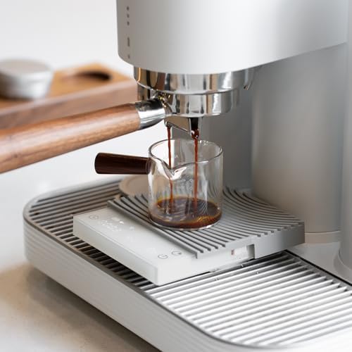 TIMEMORE Coffee Scale Basic 3.0 with Coffee-to-Water Ratio/Water Flow Rate/Timer Function, Digital Scale for Espresso and Pourover Mode, White